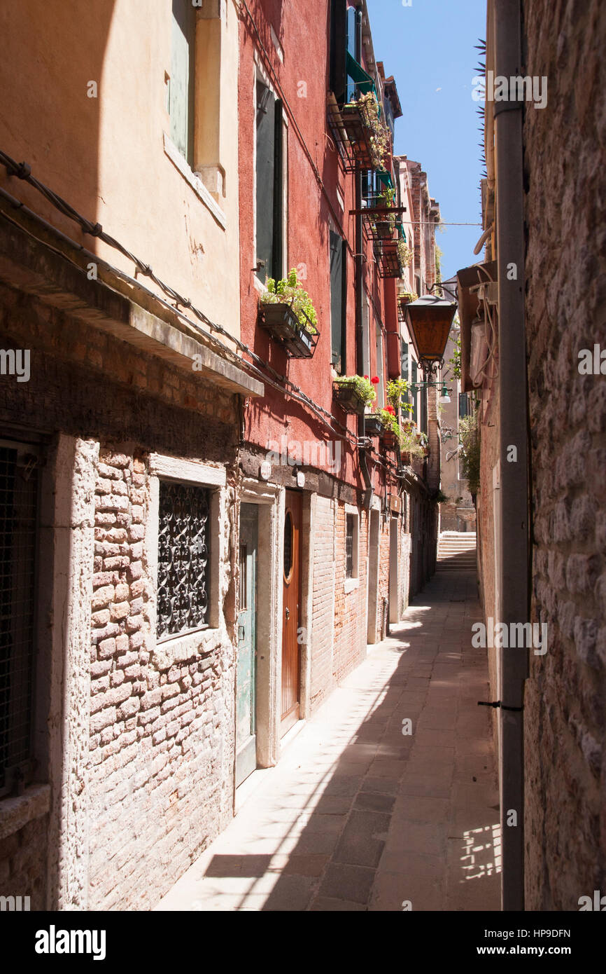 Straße in Venedig, Italien Stockfoto