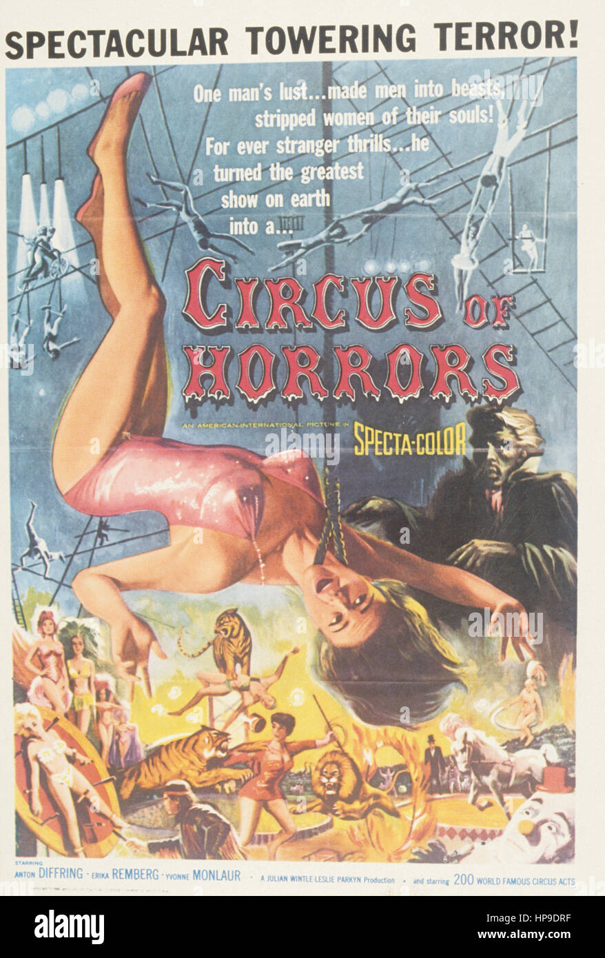 Zirkus des Grauens, 1960 Stockfoto