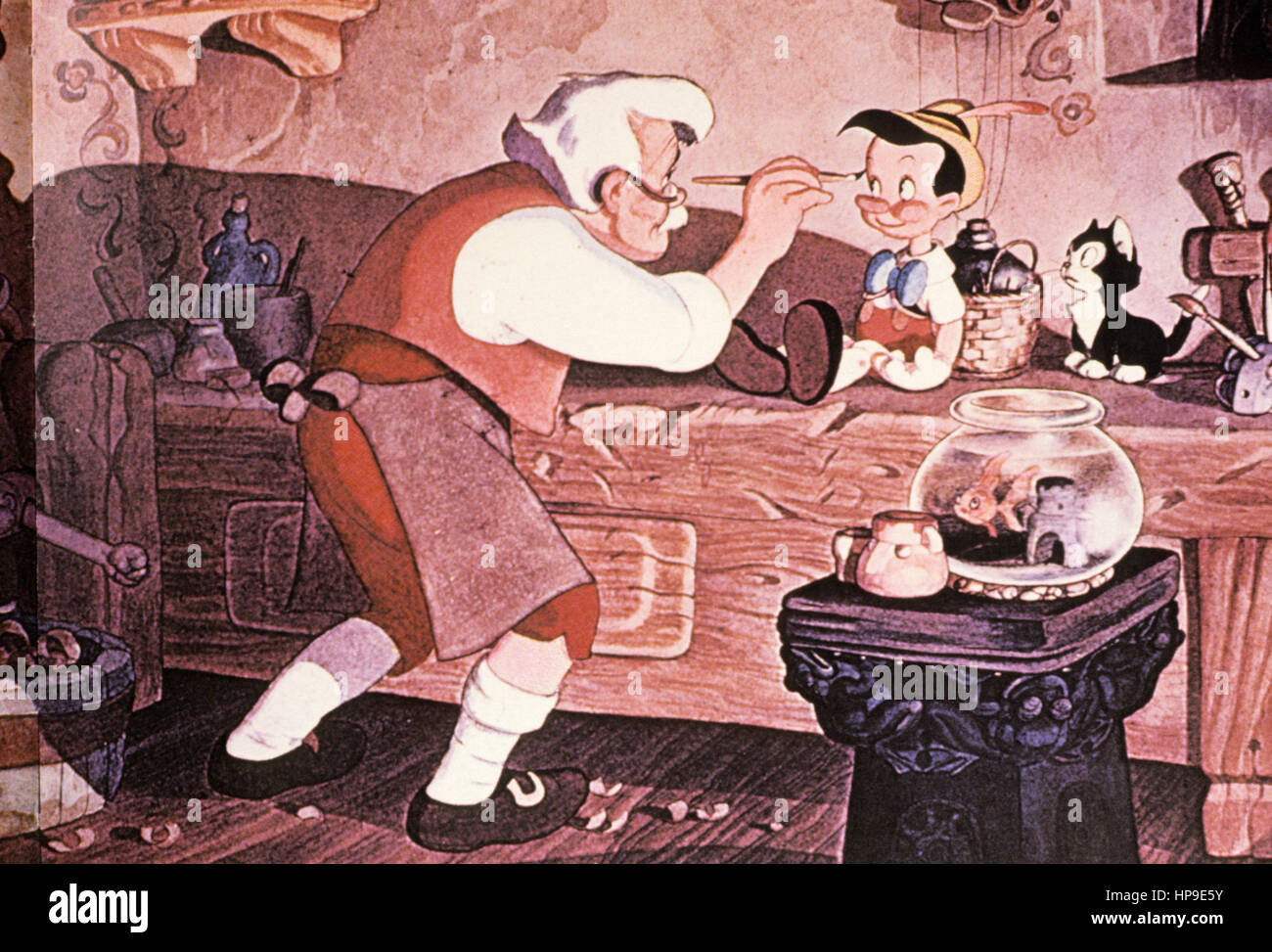 Pinocchio, Walt Disney, 1940 Stockfoto