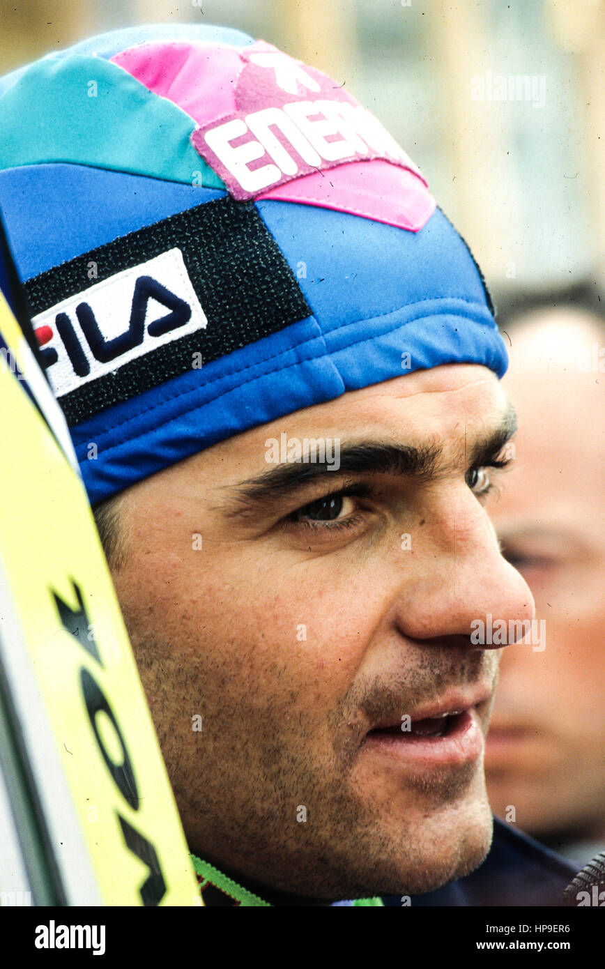 Alberto Tomba, 90 Stockfoto