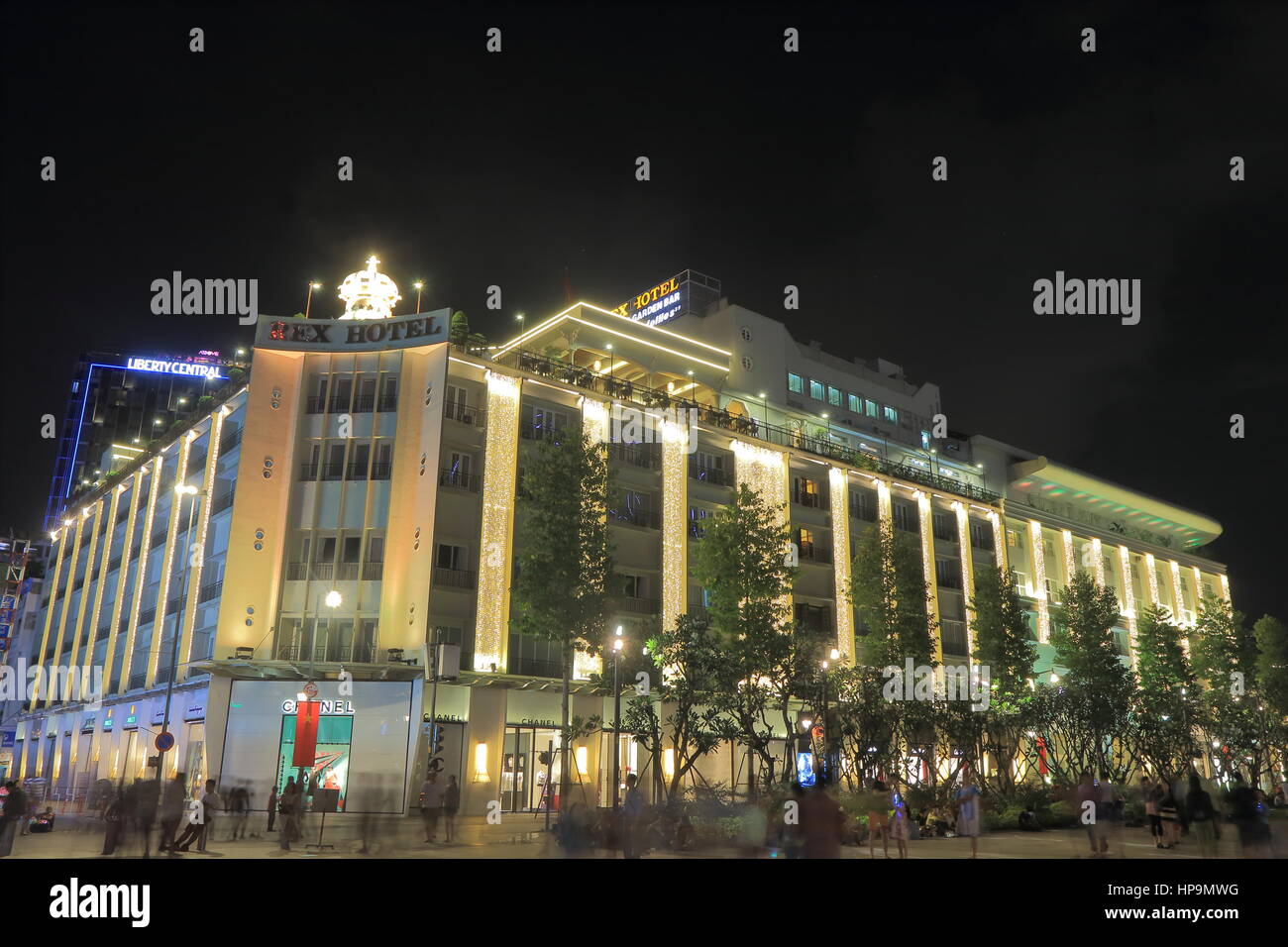 Rex Hotel in Ho-Chi-Minh-Stadt, Vietnam. Rex Hotel ist eines der luxuriösesten Hotels in Ho-Chi-Minh-Stadt. Stockfoto