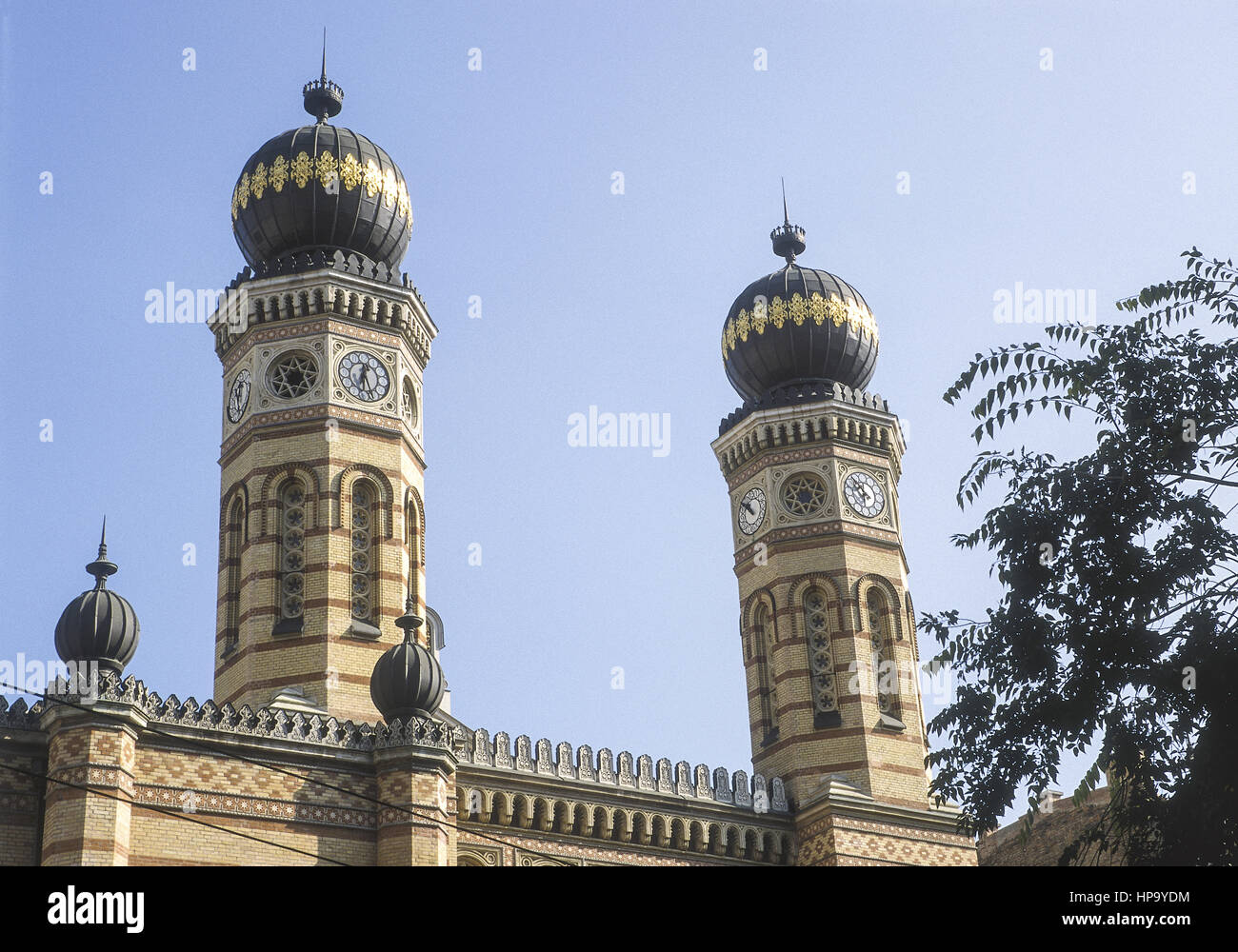 Synagoge, Budapest, Ungarn Stockfoto