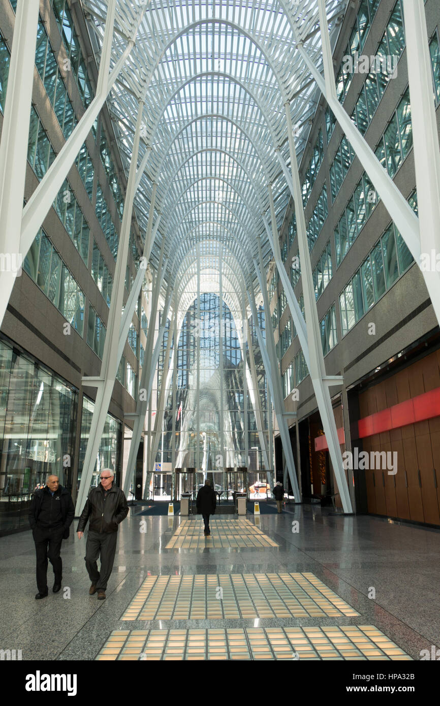 Allen Lambert Galleria in Brookfield Place in Toronto, Ontario, Kanada Stockfoto