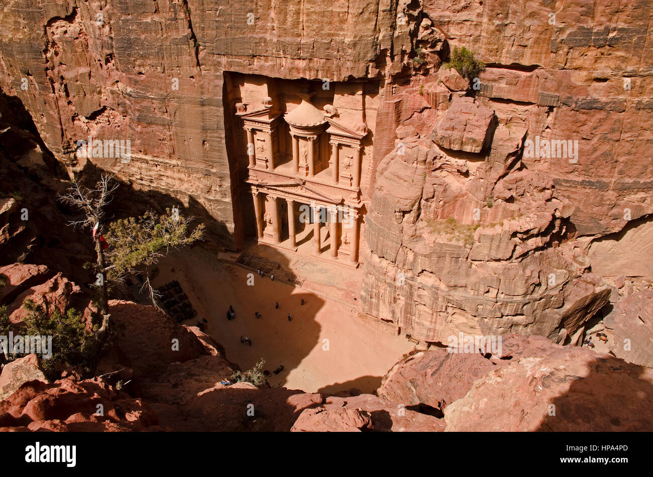 Das Finanzministerium in Petra Stockfoto