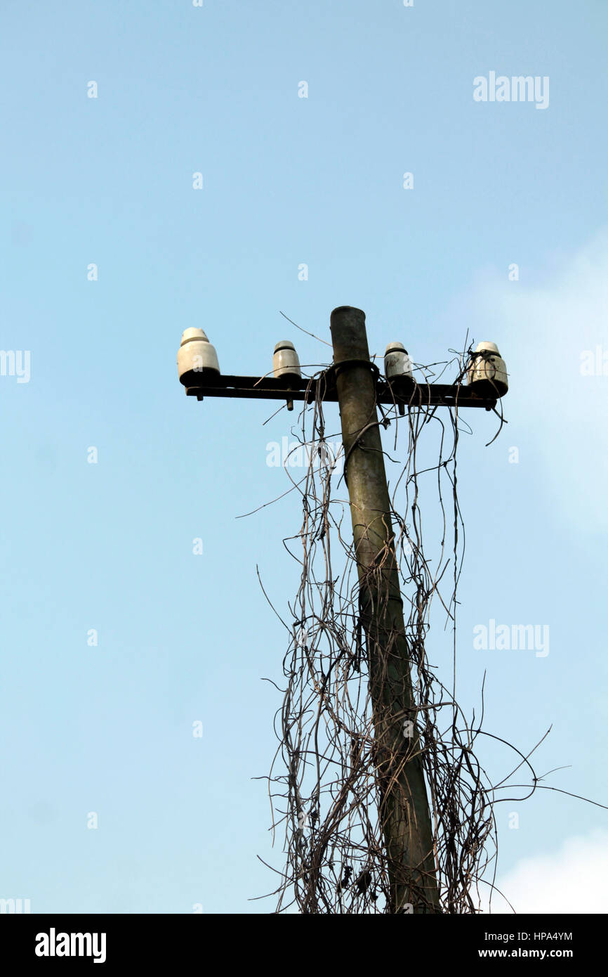 Kreuz und Himmel Stockfoto