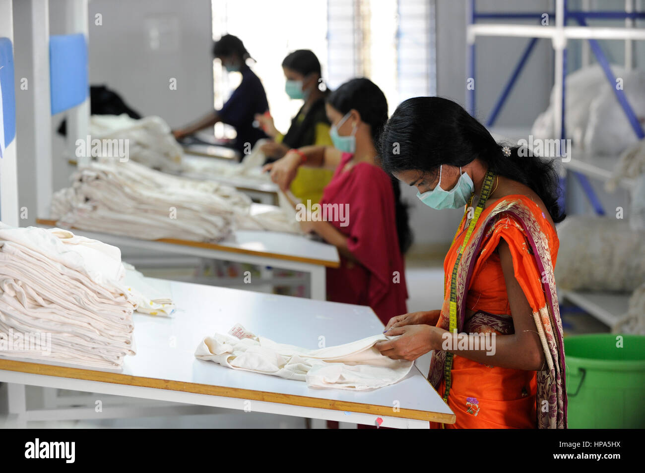 Indien Tirupur, fairer Handel Textil- einheiten, Assisi Kleider produziert  Bio und Fairtrade Bekleidung für Export - Bekleidung Kleidung Kleidung  Stockfotografie - Alamy