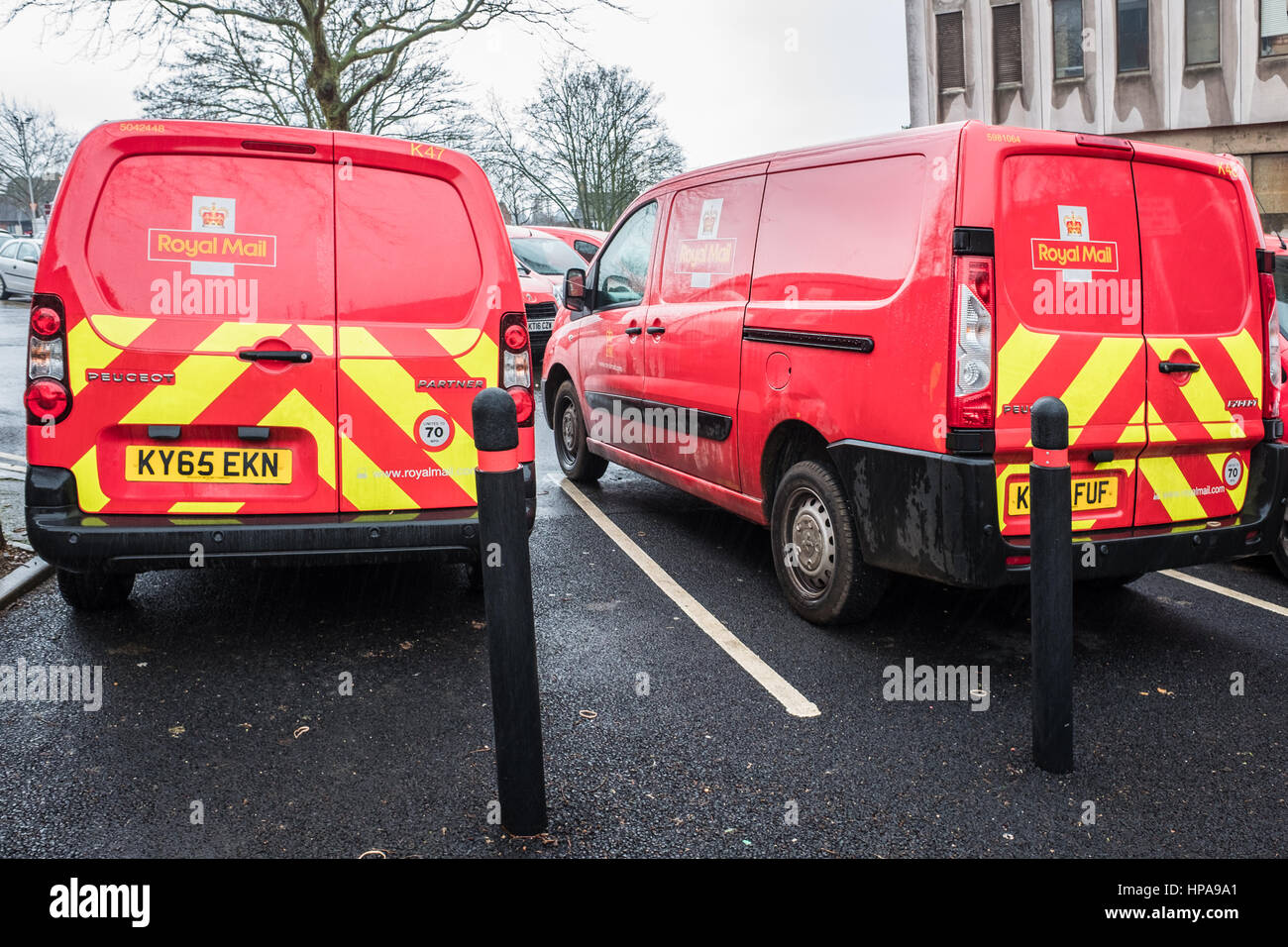 Royal Mail van Stockfoto