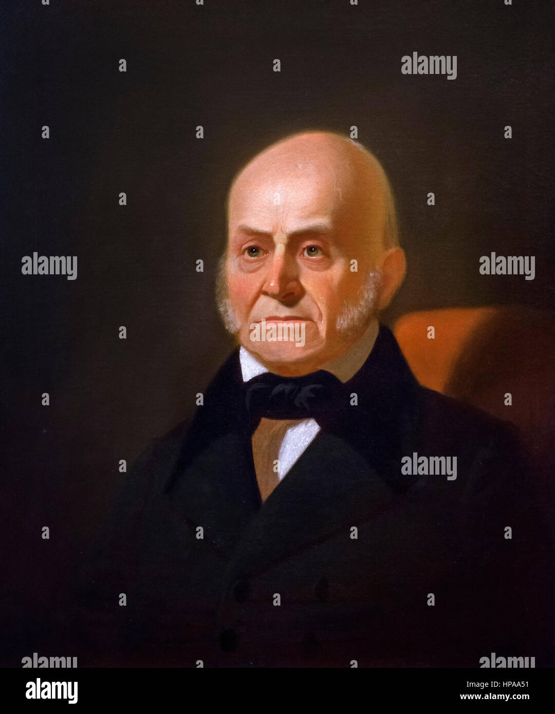 John Quincy Adams (1767-1848). Porträt des 6. US-Präsidenten von Bingham, Öl auf Leinwand, c.1850 nach 1844 original Stockfoto