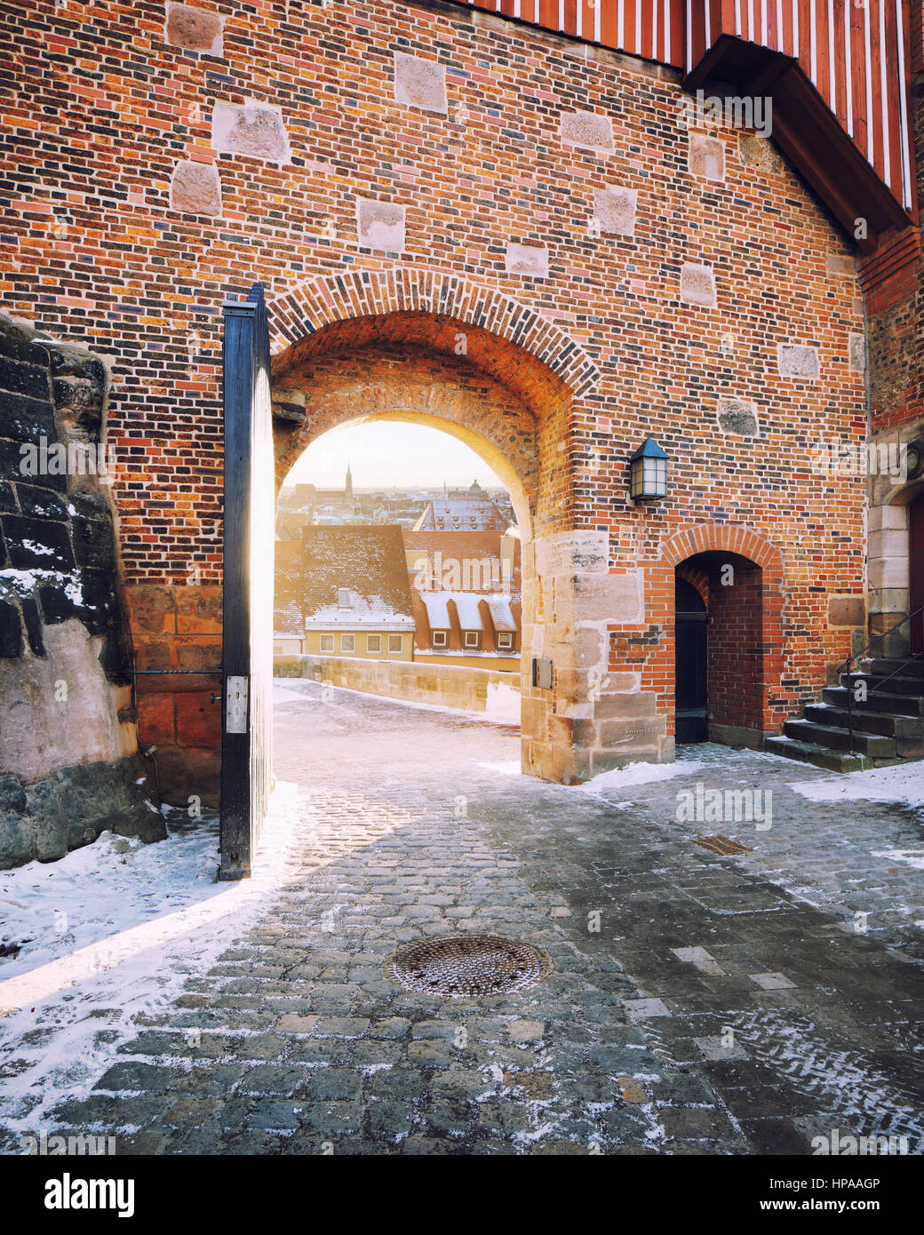 Mittelalterliche Stadt Nürnberg Stockfoto
