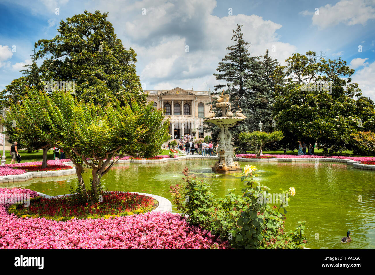 Dolmabahce Palast, Dolmabahce, Istanbul, Türkei Stockfoto