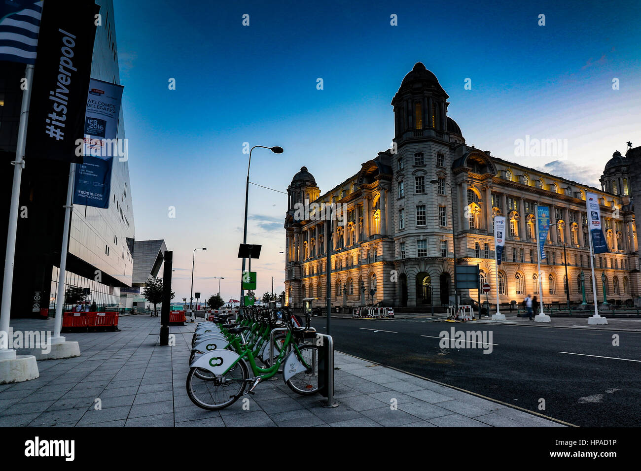 Hafen von Liverpool, Liverpool, England Juli 2016. Stockfoto