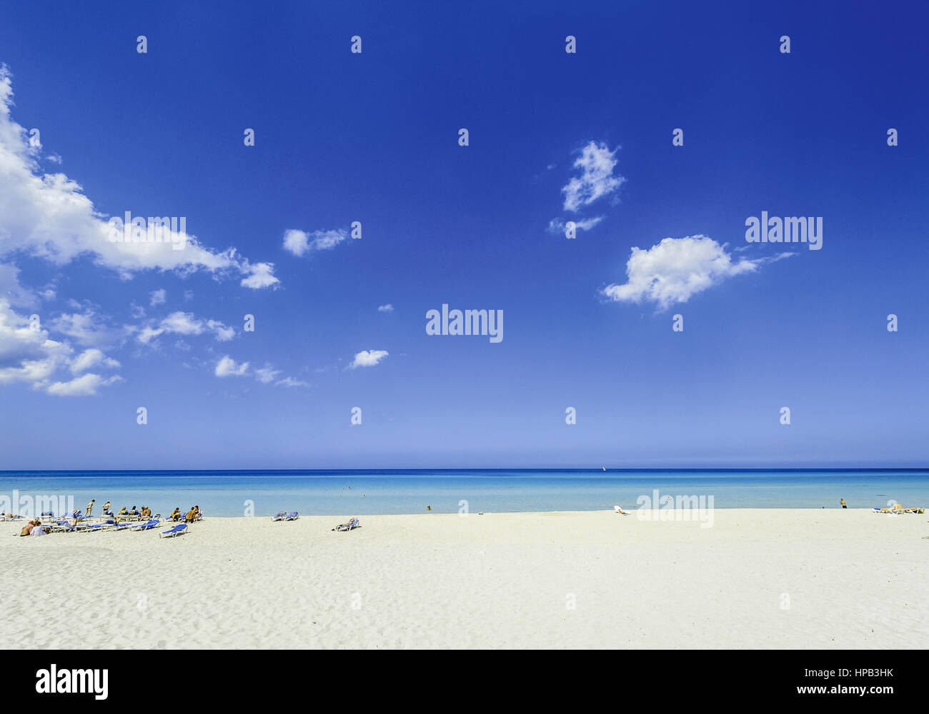Dem Strand in der Karibik Stockfoto