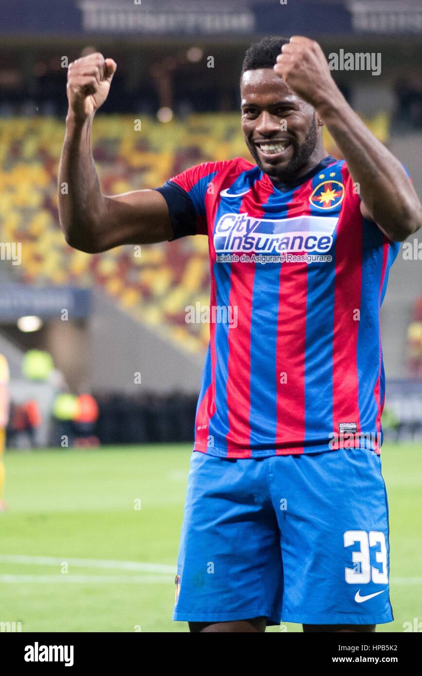 2. April 2015: Fernando Varela #33 von FCSB in Aktion während der Timisoreana Rumänien Cup Fußballspiel zwischen FC Steaua Bukarest ROU und FC Petrolul Ploiesti ROU bei nationalen Arena, Rumänien ROU.   Foto: Cronos/Catalin Soare Stockfoto