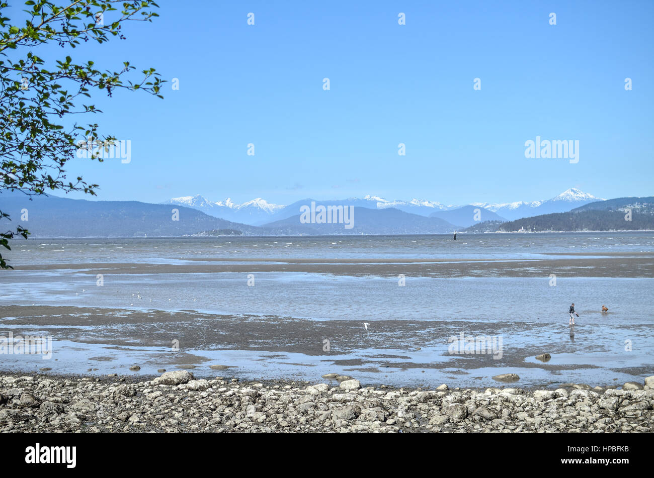 West Vancouver und die North Shore Mountains Stockfoto