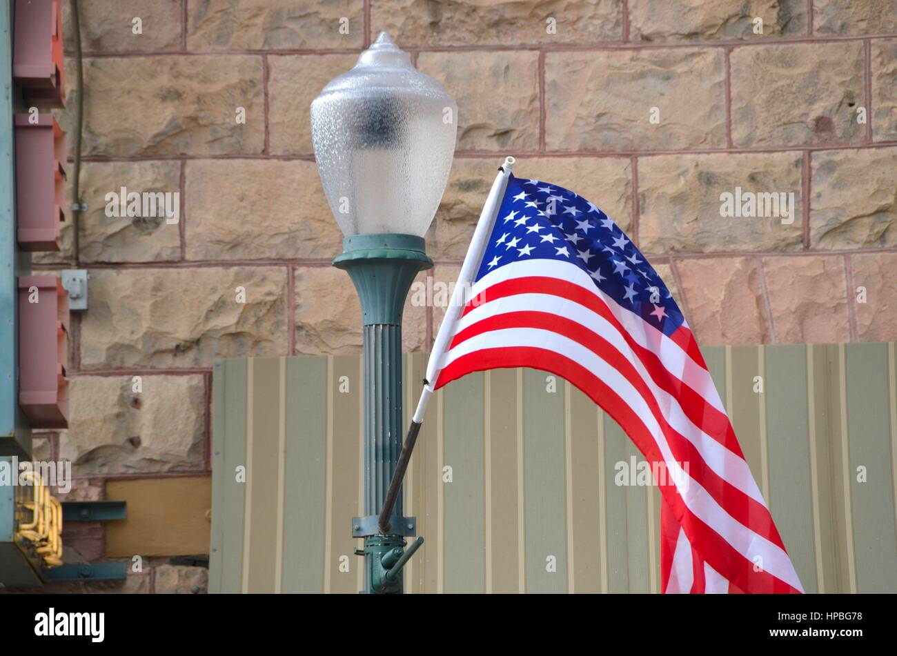 Amerikanische Fahnen auf Veteran's Day und der Memorial Tag Stockfoto