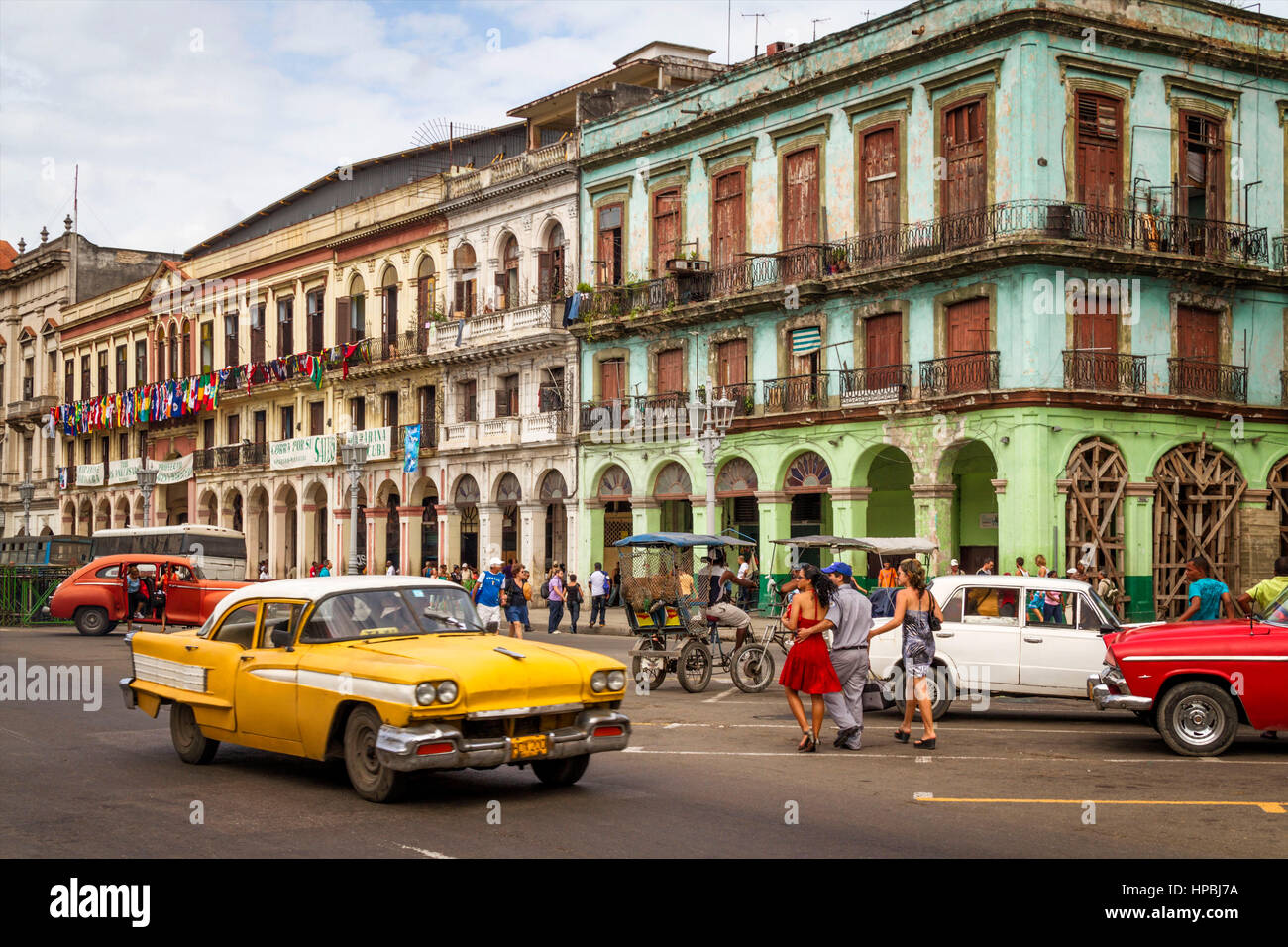 Kuba Havanna Habana Oldtimer, Kuba Stockfoto