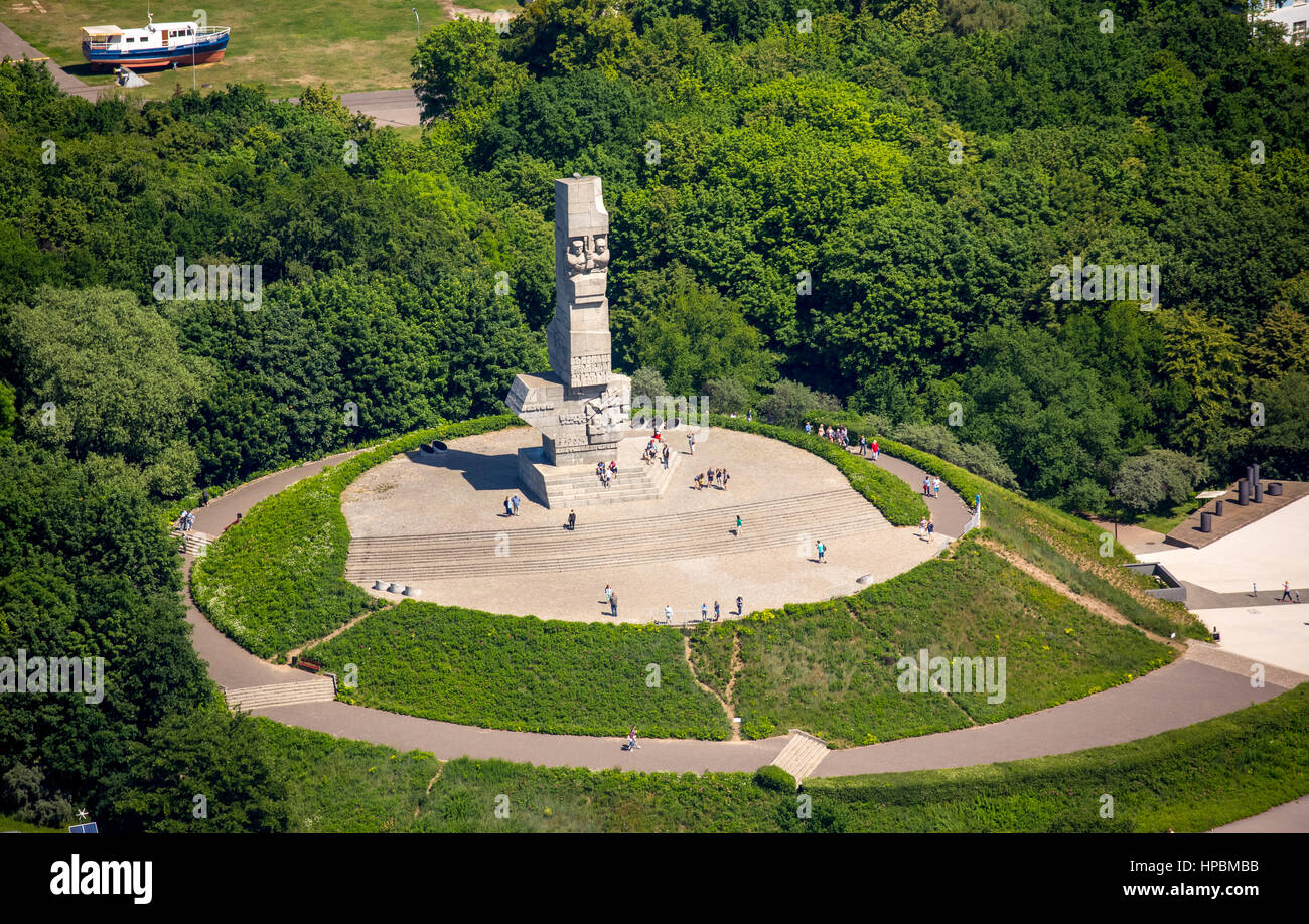 Westerplatte-Denkmal, Gdansk, Danzig, Ostsee, Pomorskie, Polen Stockfoto