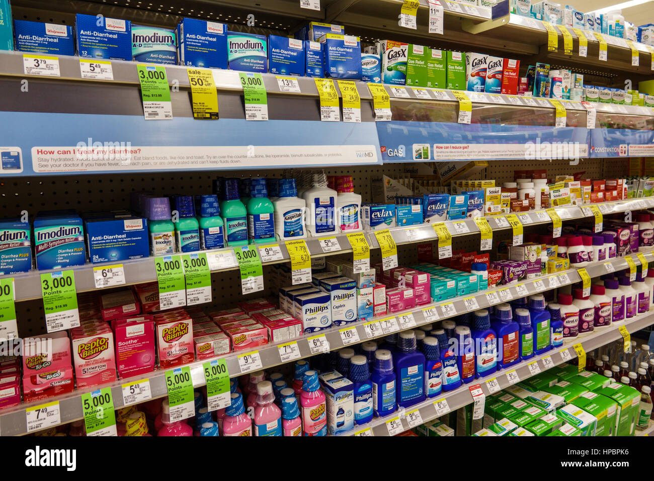 Florida Key Largo, Upper Florida Keys, Walgreens, Apotheke, Drogerie, innen, Shopping Shopper Shopper Shop Geschäfte Markt Märkte Markt buyi Stockfoto