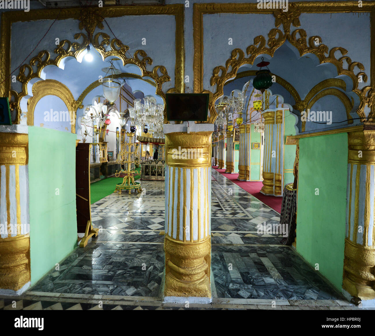 Die schöne Chota Imambara in Lucknow, Indien. Stockfoto