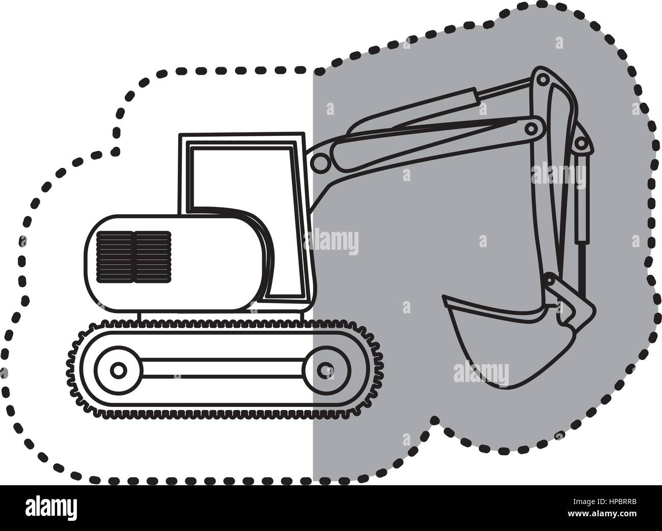 Abbildung Backhoe Loader Symbol Alamy
