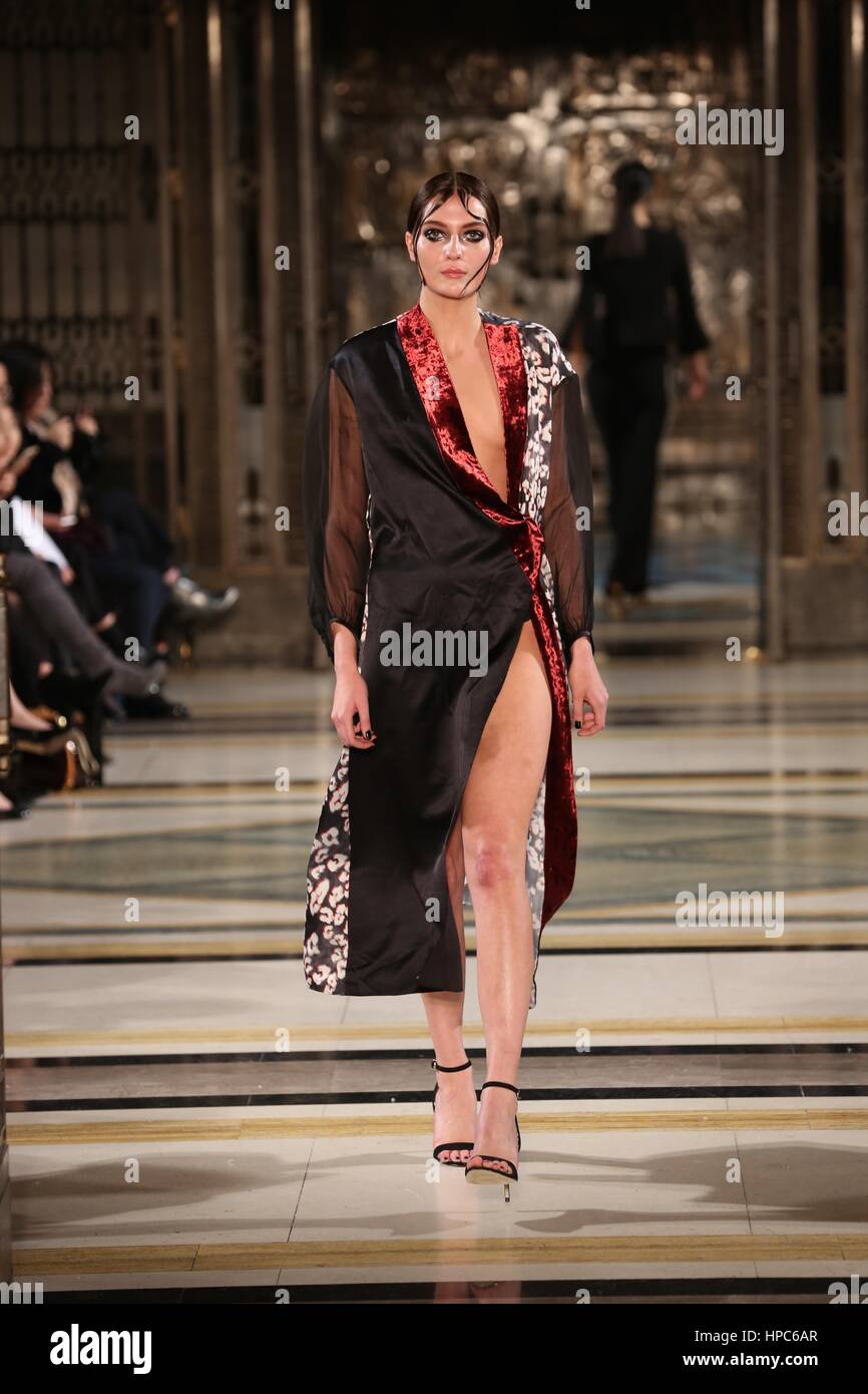 London Fashion Week, Fashion Scout Feb 2017 Catwalk.... lond Stockfoto