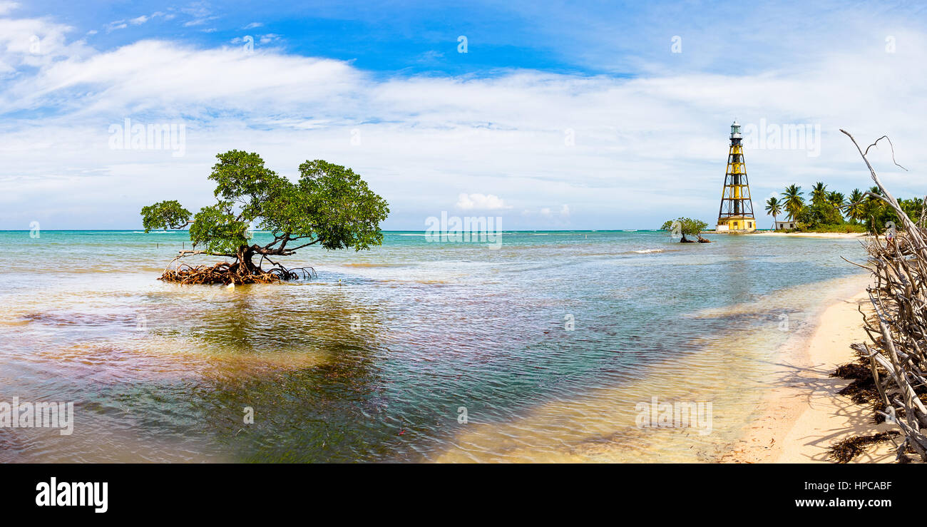 Der Strand von Cayo Jutias im Norden von Kuba Stockfoto