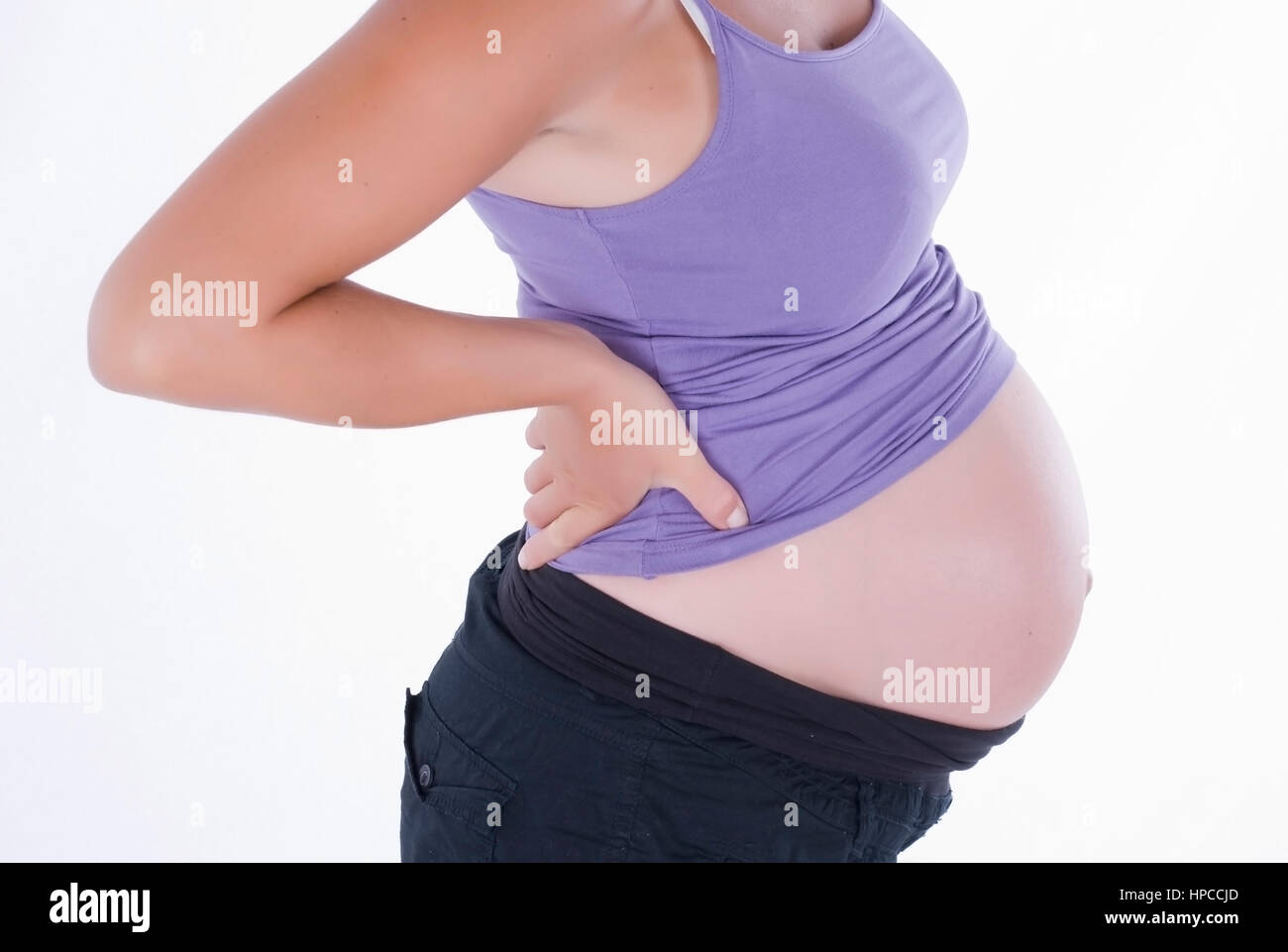 Model Release, Schwangere Frau - schwangere Frau Stockfoto