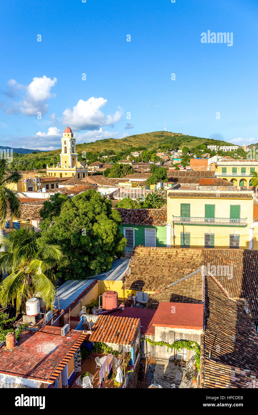 Eine typische Straßenszene in Trinidad, Kuba Stockfoto