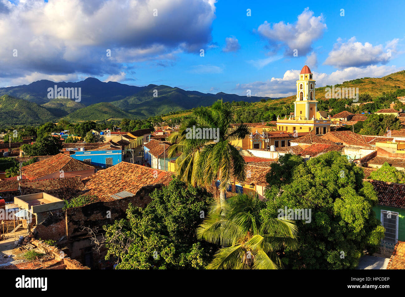 Eine typische Straßenszene in Trinidad, Kuba Stockfoto