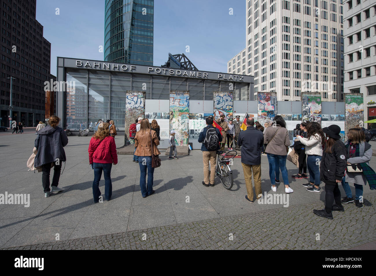Deutschland, Berlin, Potsdamer Platz und Berliner Mauer Stockfoto