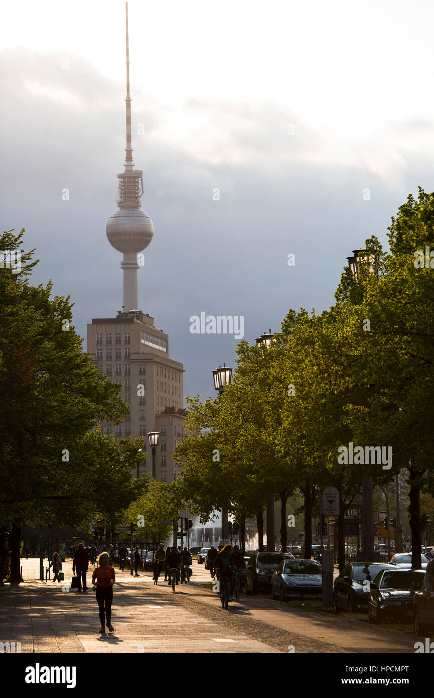 Deutschland, Berlin, Karl-Marx-Alle Stockfoto
