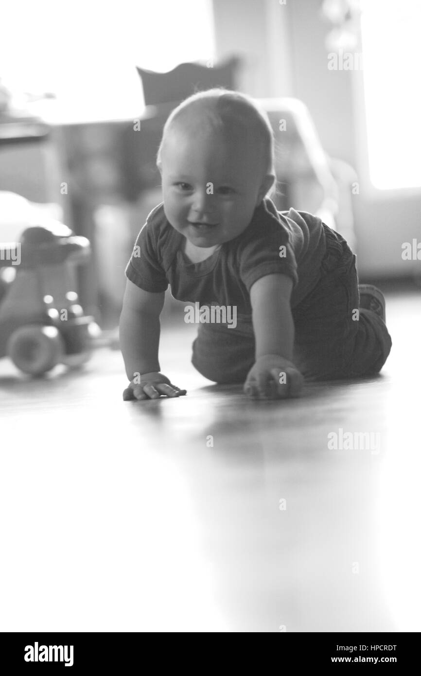 Crawling Baby Stockfoto