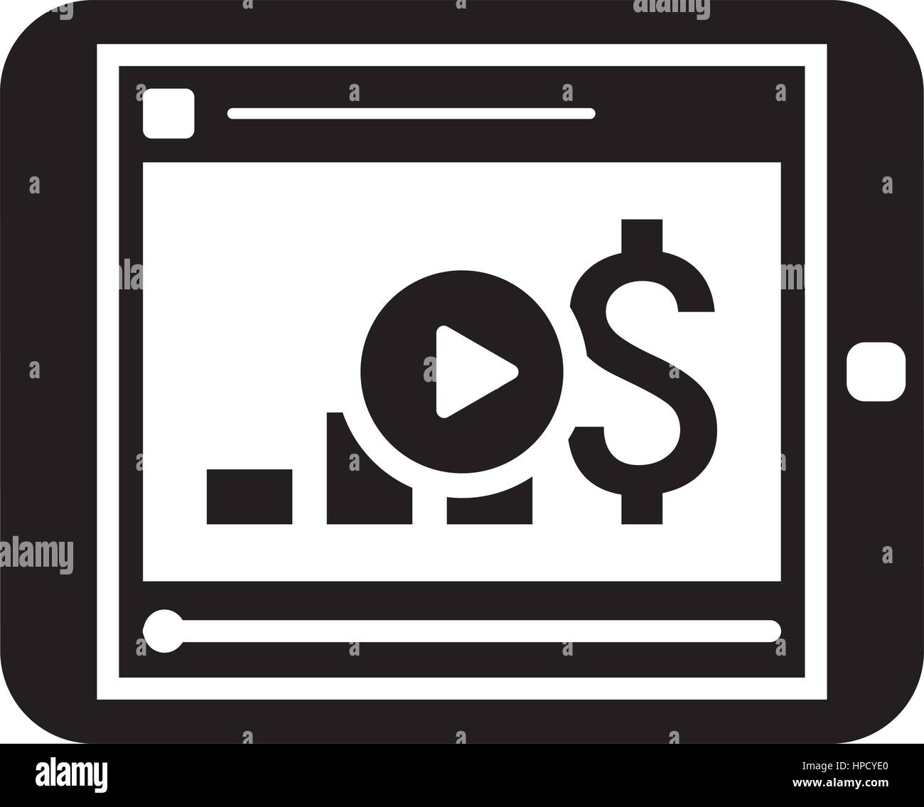 Video-Lektionen-Symbol. Business-Konzept. Flaches Design. Stock Vektor