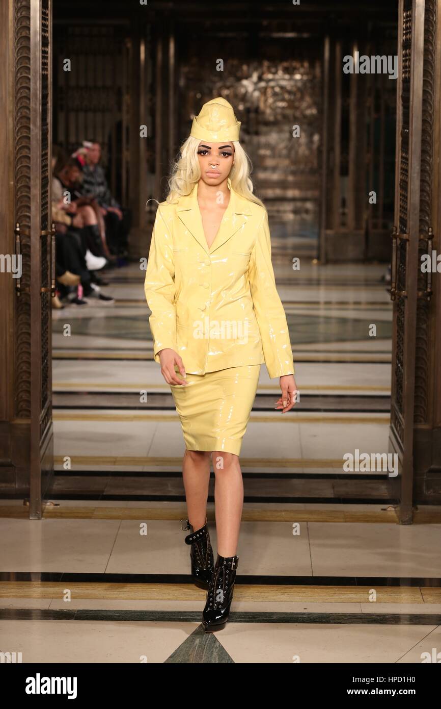 London Fashionweek, Fashion Scout Februar 2017 Catwalk... Stockfoto