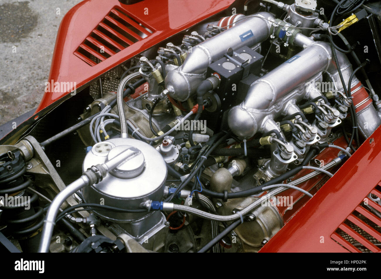 1984 Ferrari 126 4 Motor Stockfoto
