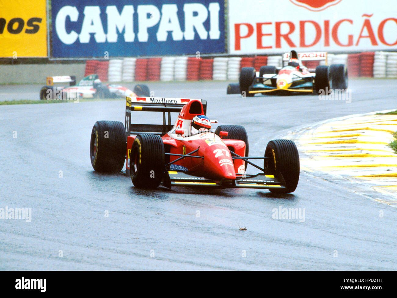 1993 Französisch Jean Alesi Ferrari F93A Interlagos brasilianische GP 8. Stockfoto