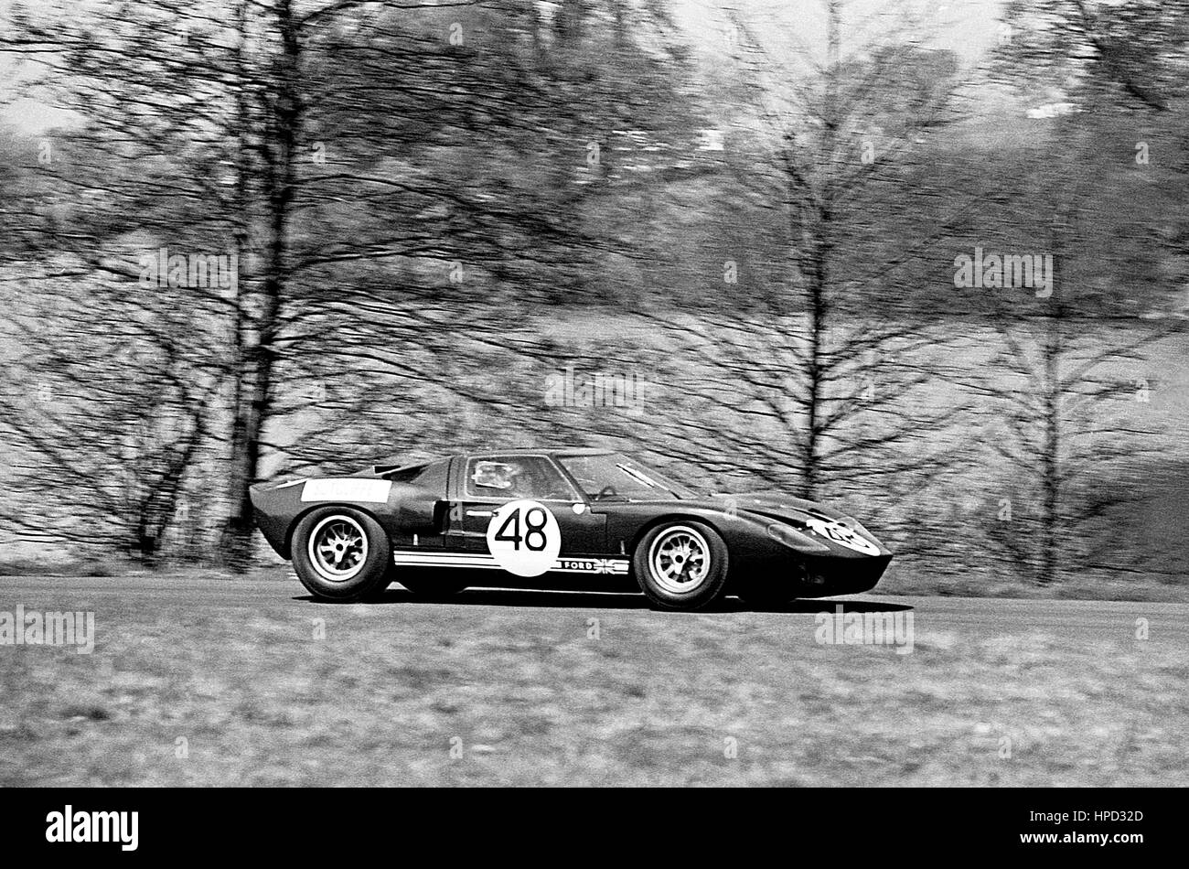 1966 Peter Sutcliffe GB Ford GT40 Tourist Trophy Oulton Park 3 Stockfoto