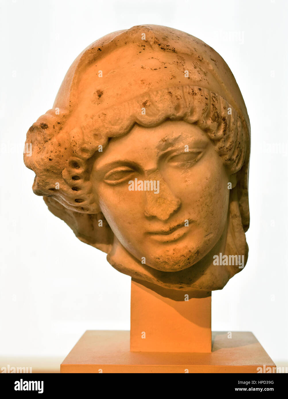 Leiter der trauernde Penelope Marmor nach einem griechischen Original, 5. Jh. v. Chr. Römische Kopie, (Frau des Odysseus) Stockfoto