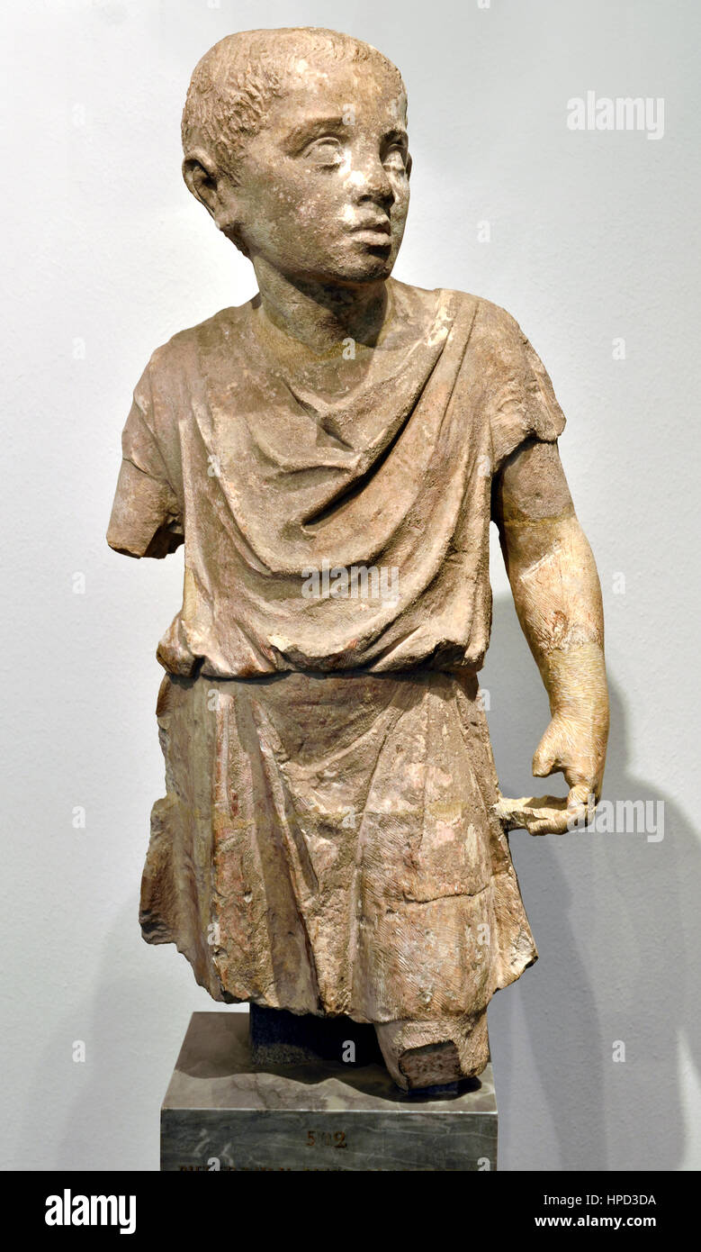 Trauer um Sklavenjungen von Tarent (Italien), 3. Jh. v. Chr.) Roman Stockfoto