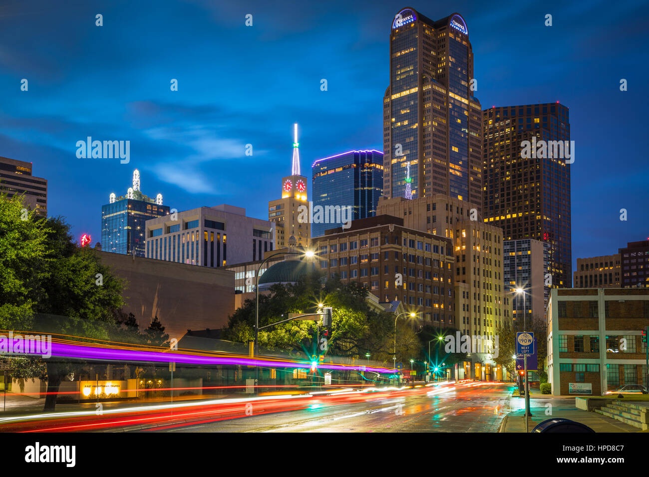 Dallas ist die neunte bevölkerungsreichste Stadt in den Vereinigten Staaten von Amerika und die drittgrößte Stadt im Bundesstaat Texas. Dallas-Fort Worth m Stockfoto