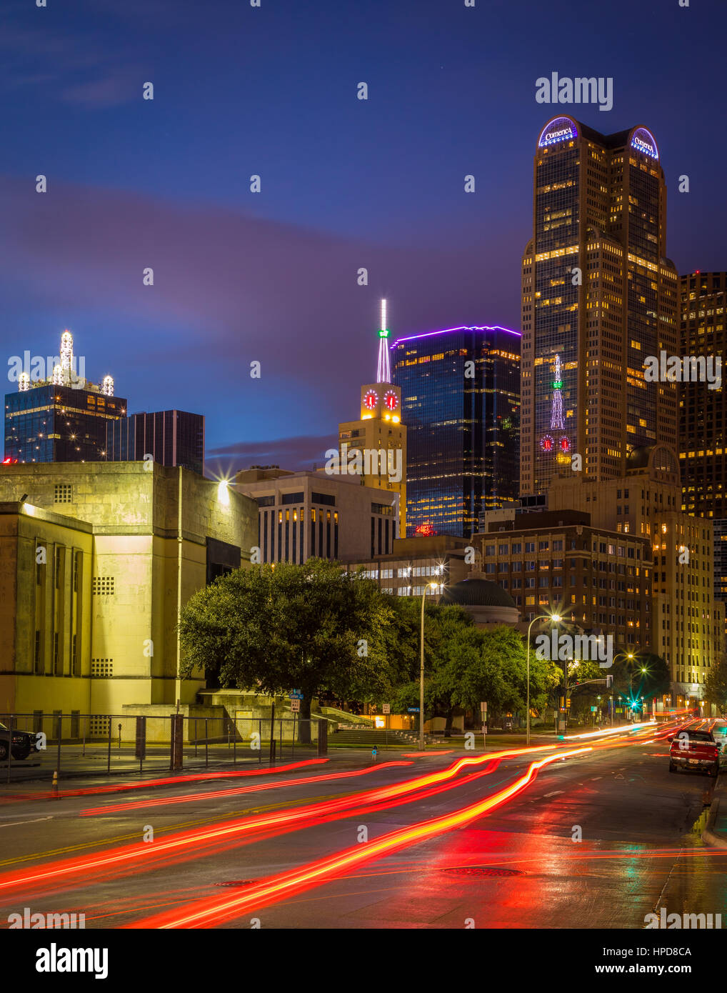 Dallas ist die neunte bevölkerungsreichste Stadt in den Vereinigten Staaten von Amerika und die drittgrößte Stadt im Bundesstaat Texas. Dallas-Fort Worth m Stockfoto