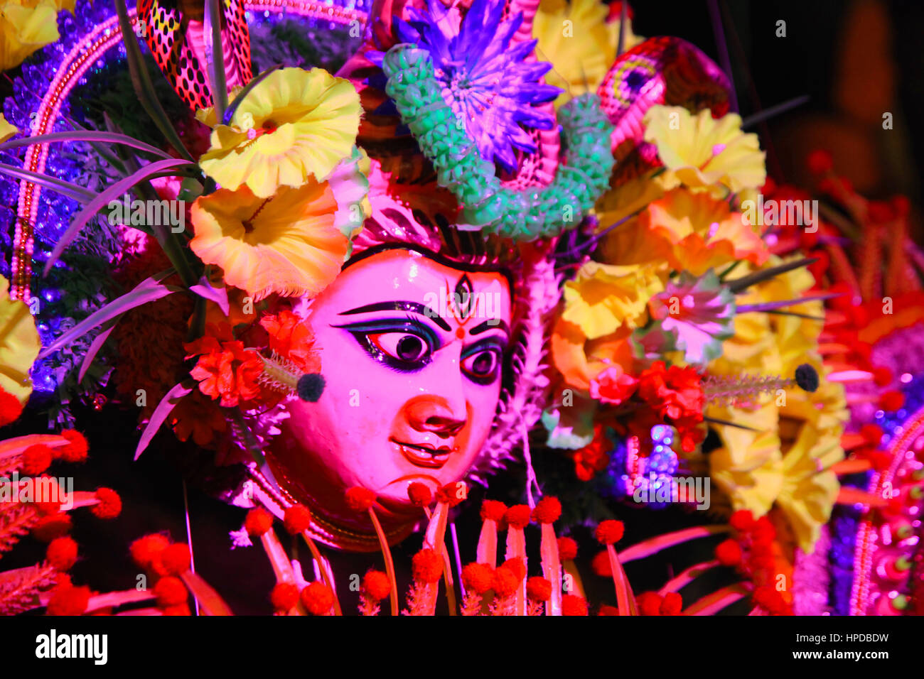 Bunte Durga Statue, Durga Puja Festival Stock Bilder, lizenzfreie Fotos und Bilder (Photo Copyright © by Saji Maramon) Stockfoto