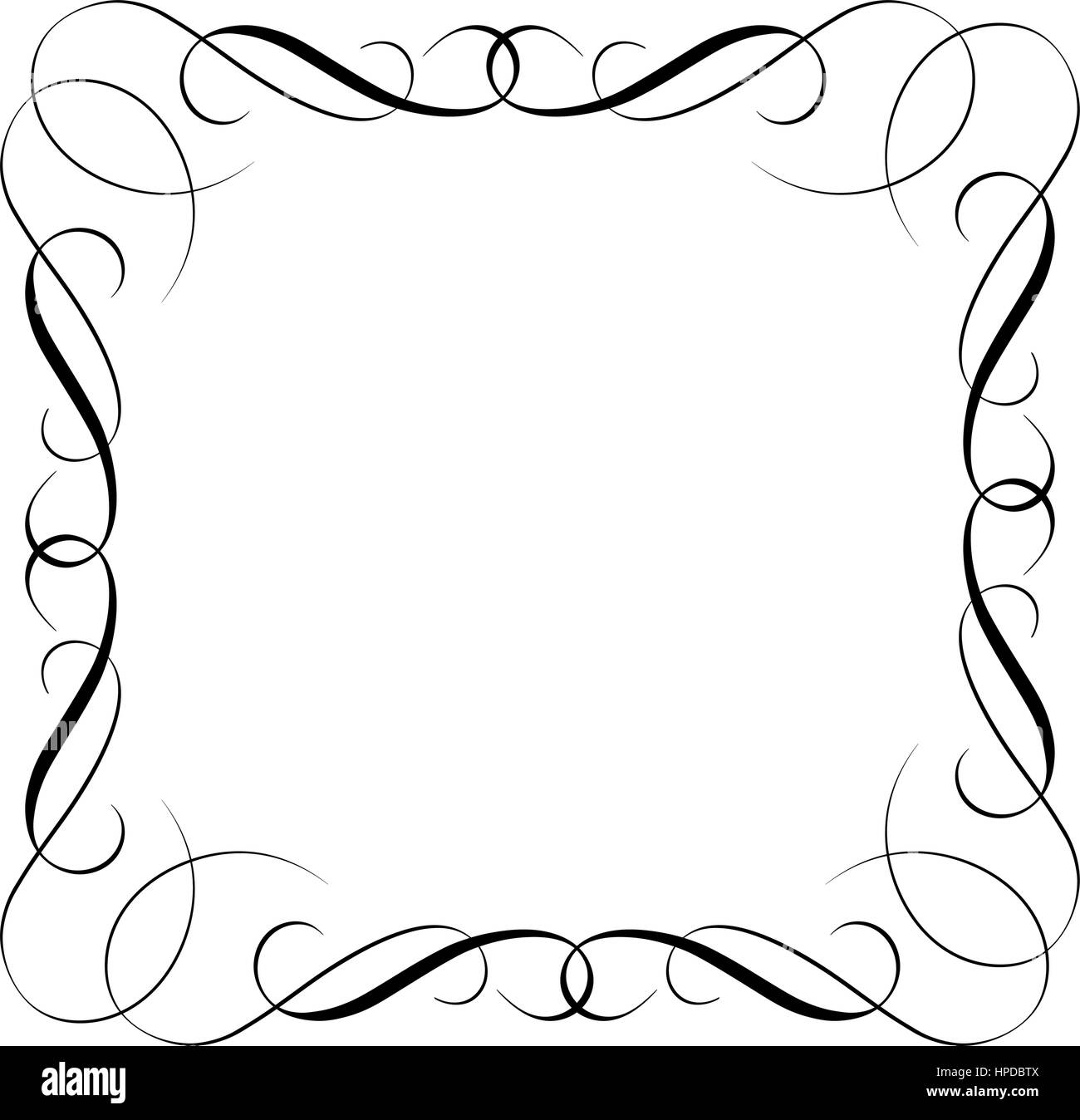 Elemente des Jahrgangs setzen dekorative Windungen für Design. Vektor-Illustration EPS10 Stock Vektor