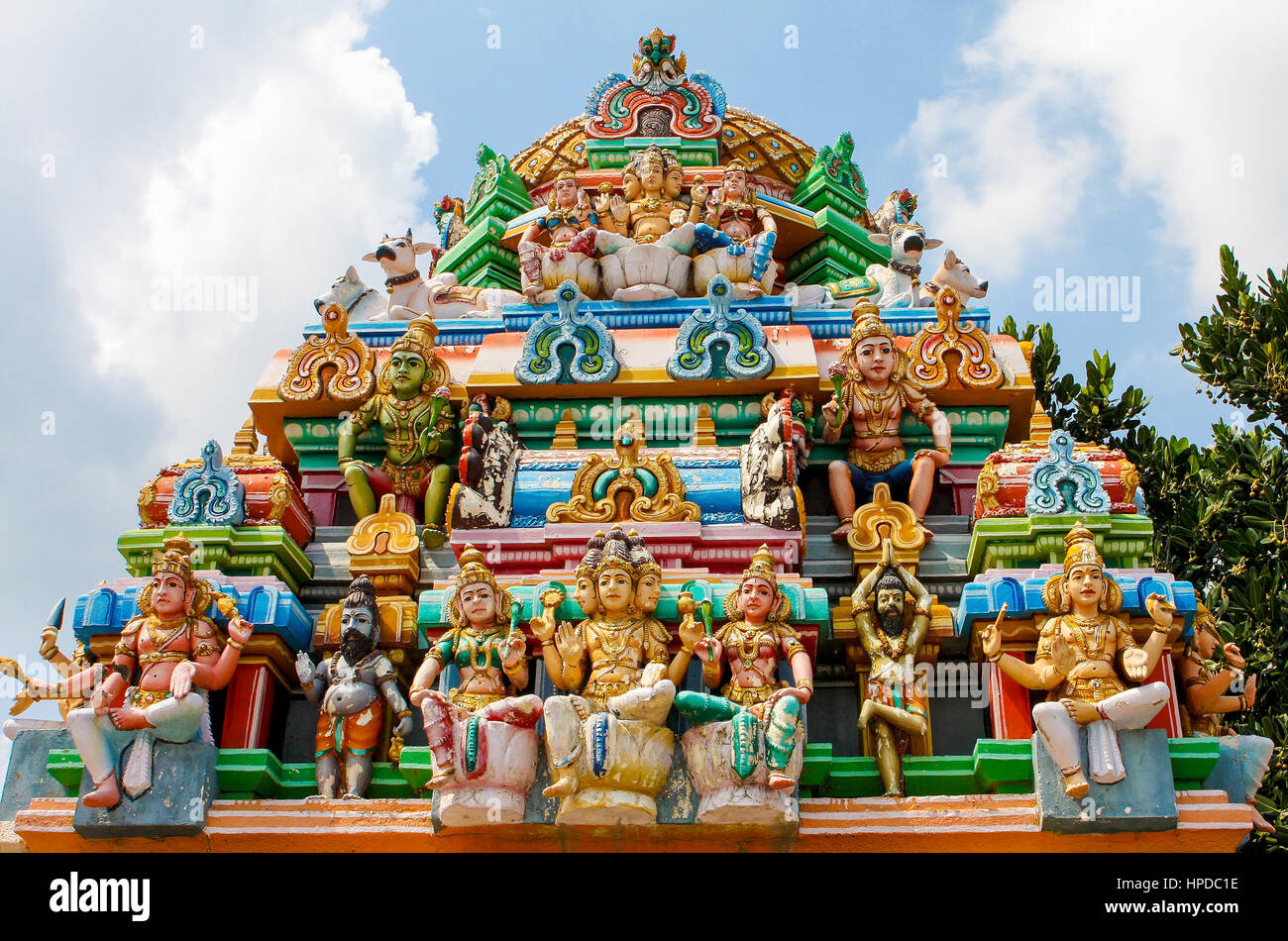 Kapaleeswarar Tempel in Chennai, Provinz Tamil Nadu, Indien Stockfoto
