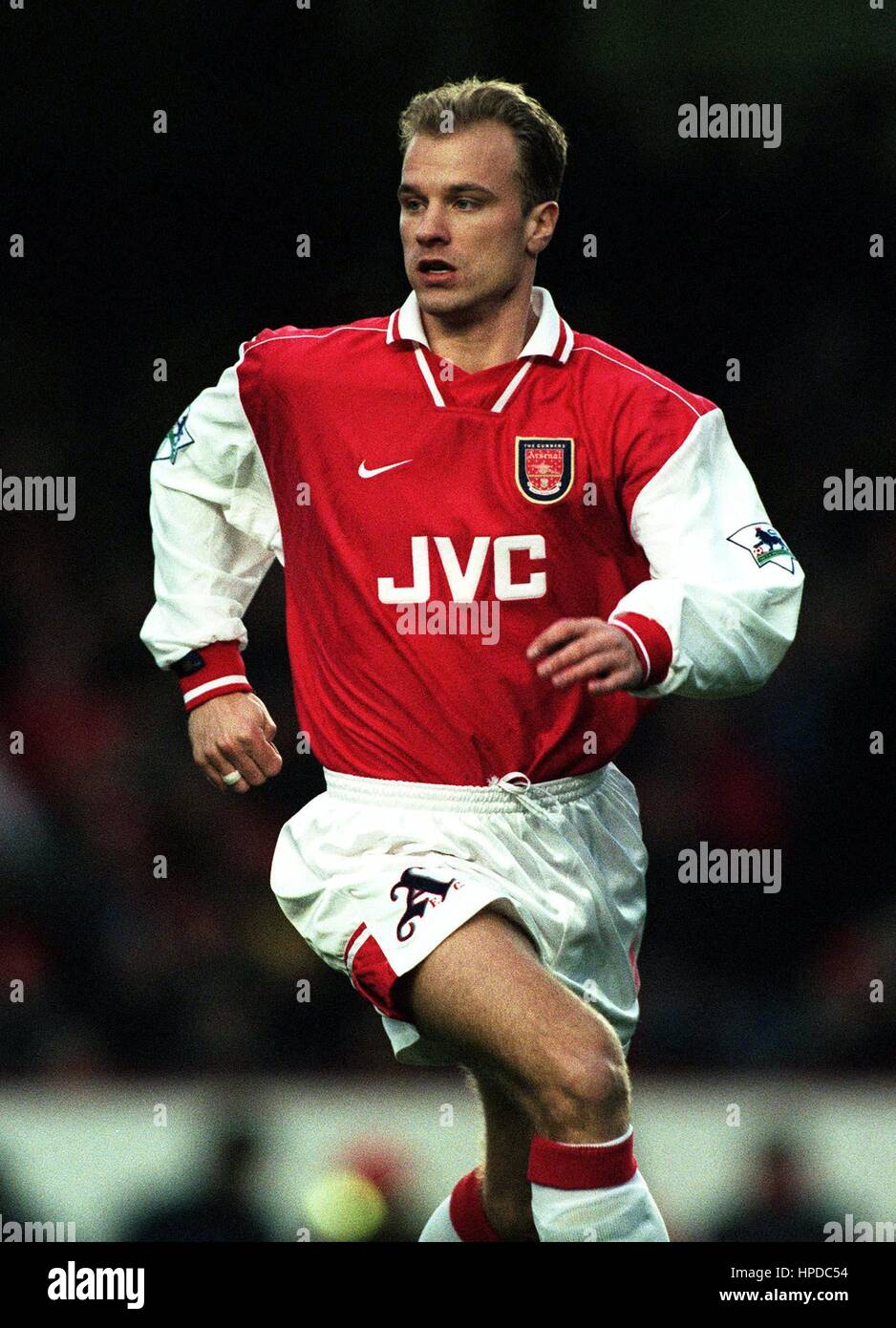 DENNIS BERGKAMP ARSENAL FC 6. Januar 1997 Stockfoto