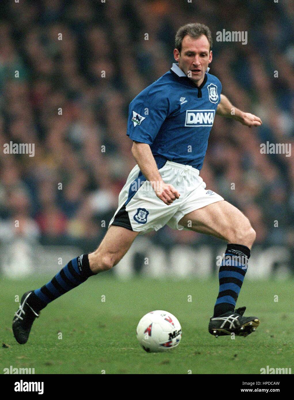 DAVE WATSON EVERTON FC 4. Februar 1997 Stockfoto