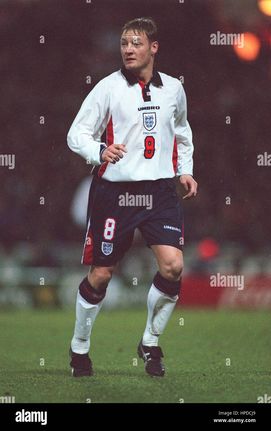 DAVID BATTY ENGLAND & NEWCASTLE UTD FC 14. Februar 1997 Stockfoto