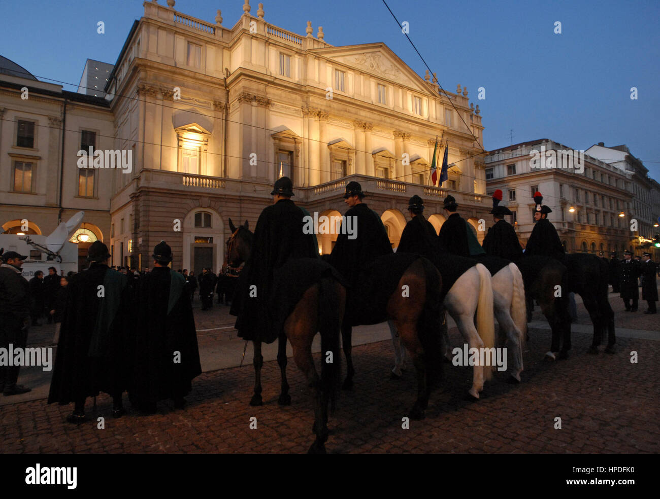 Opening Night am Teatro La Scala Stockfoto