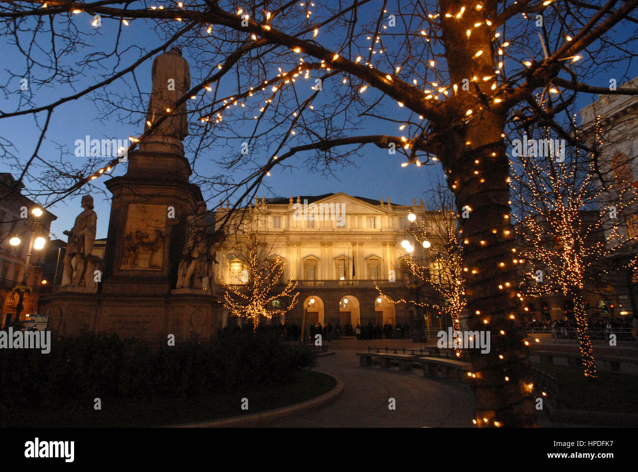 Opening Night am Teatro La Scala Stockfoto