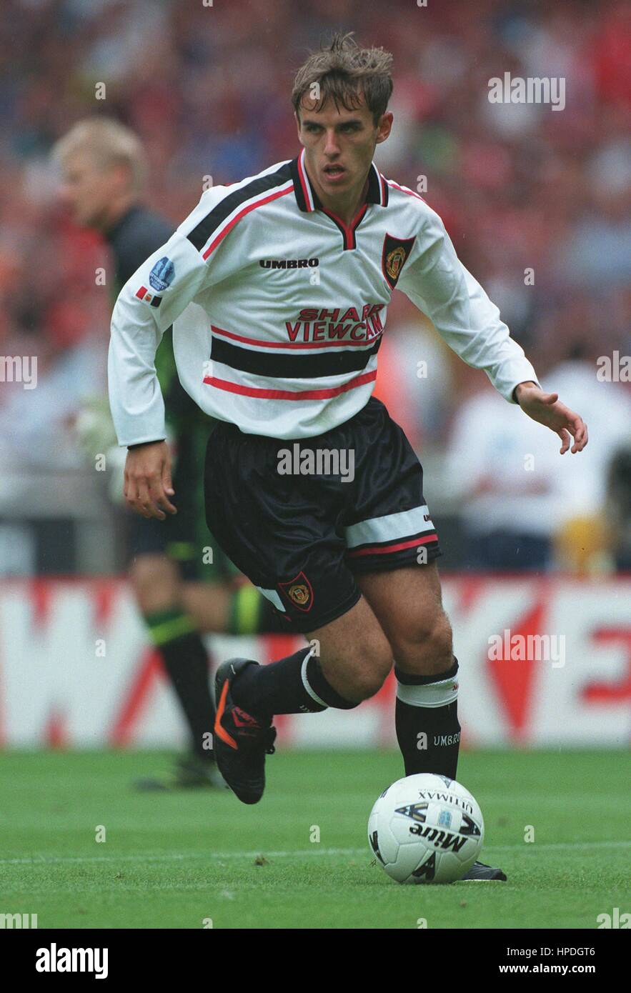 PHILIP NEVILLE MANCHESTER UNITED FC 4. August 1997 Stockfoto